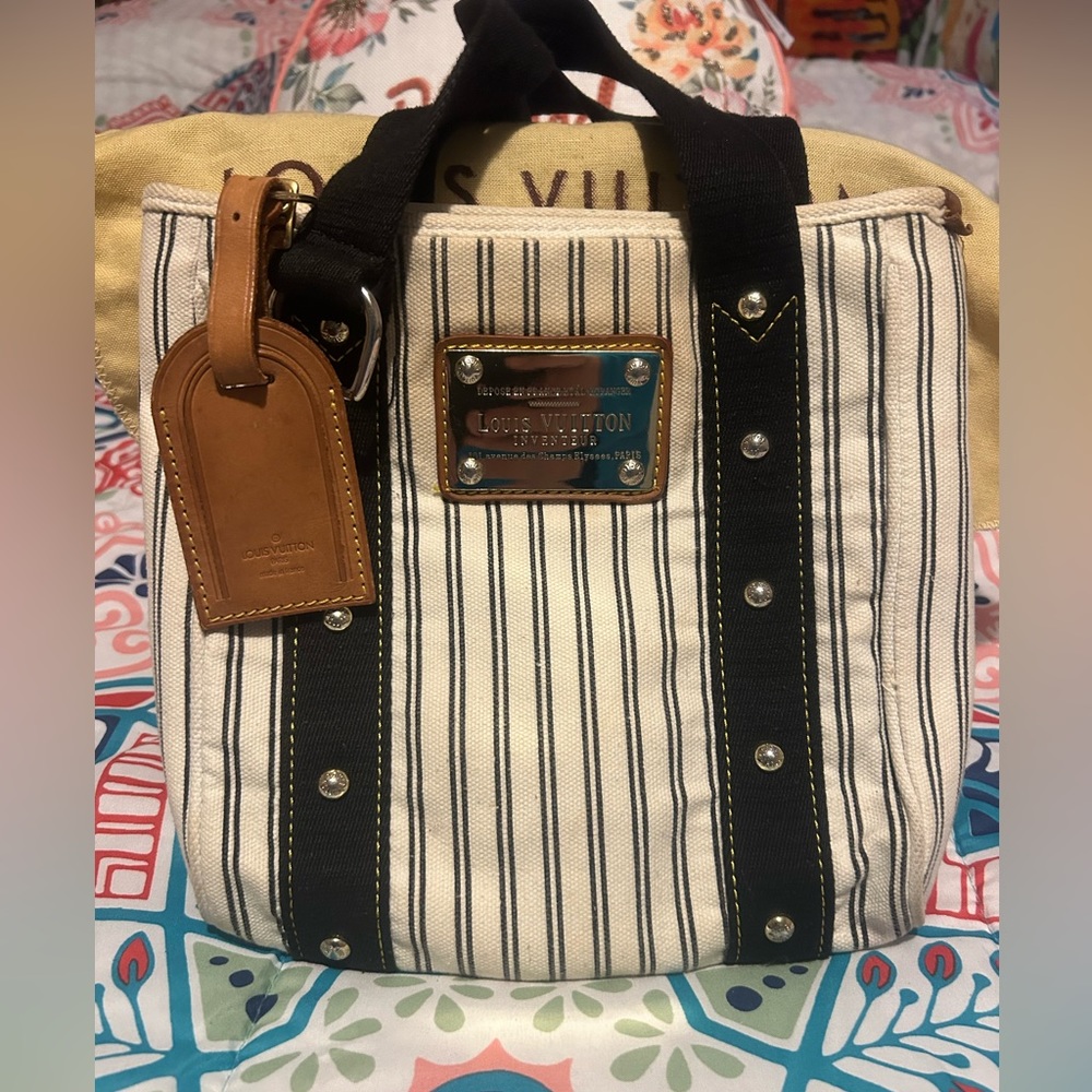 Authentic rare canvas louis vuitton mini handbag